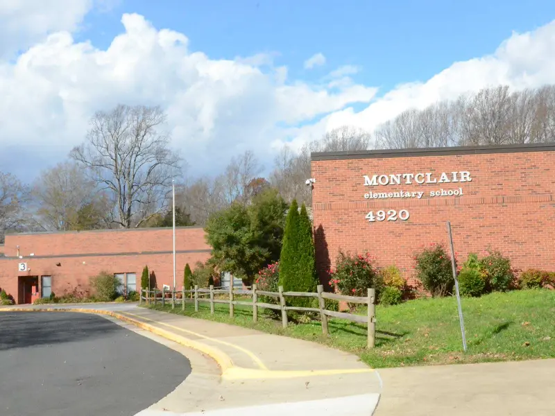 Montclair Elementary School building entrance